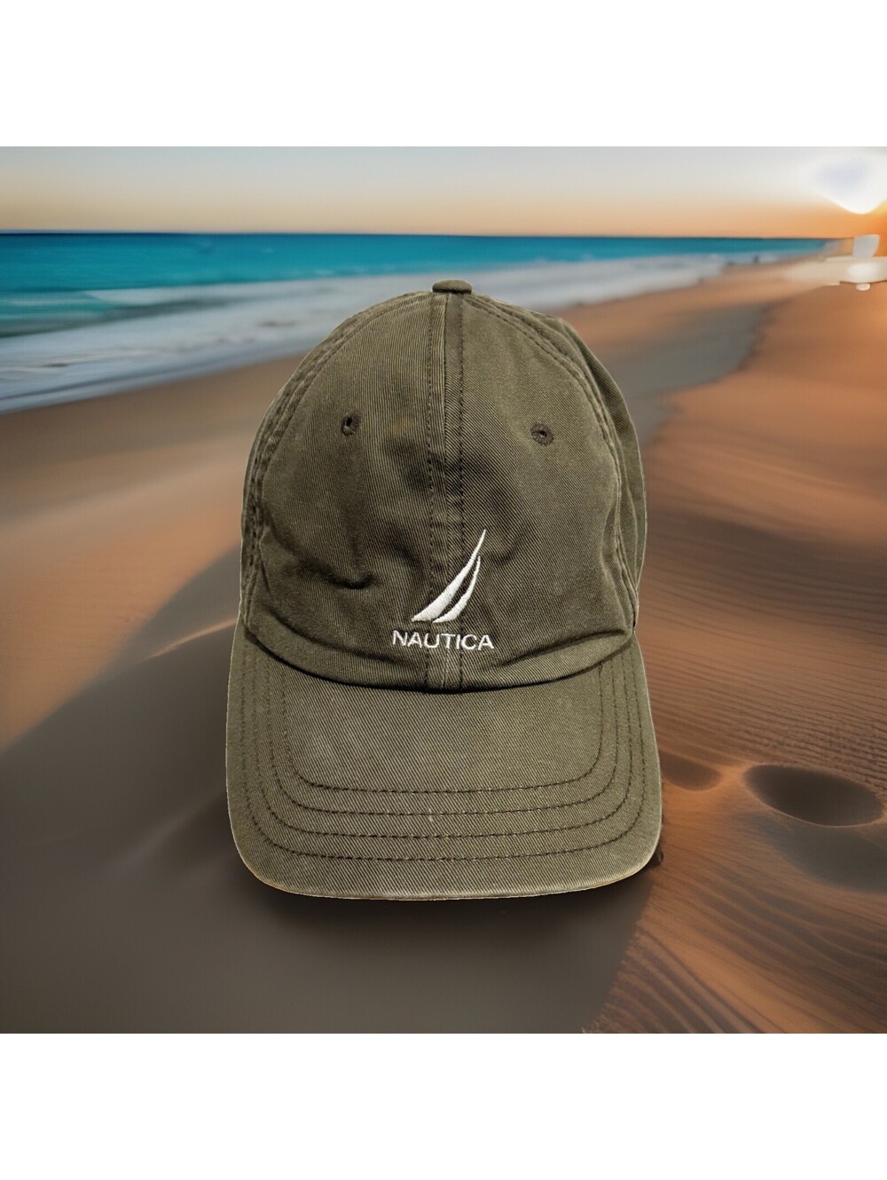Nautica Ocean Sea Bearing Water Craft Boating Sailing Baseball Cap Hat